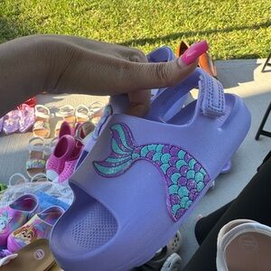 Purple Mermaid Kids Sandals